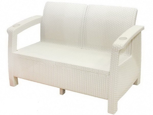 Двухместный диван Yalta Sofa Seаt белый купить в Кузнецке