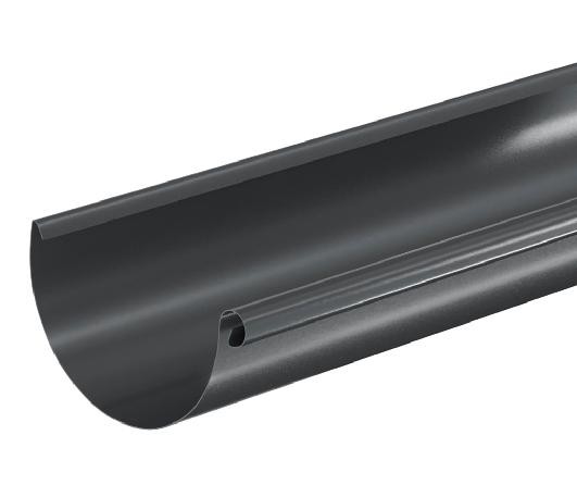 Водосток Aquasistem, система 125x90 - Водосточный желоб 3.00м RAL 7024 Тёмно-серый купить в Кузнецке