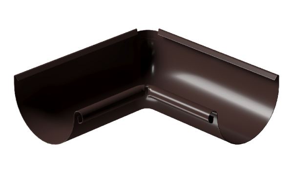 Угол внутренний 90° D125 Döcke STAL PREMIUM Шоколад, (RAL 8019) купить в Кузнецке