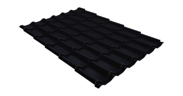 Металлочерепица классик GL 0,5 Velur20 RAL 9005 черный купить в Кузнецке