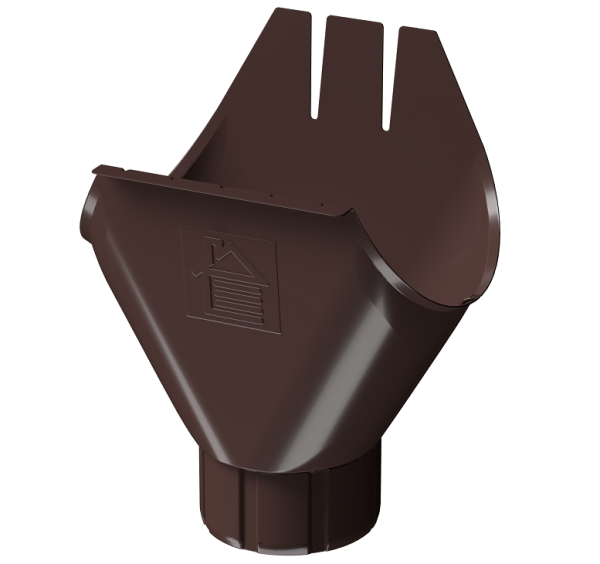 Воронка желоба D125 Döcke STAL PREMIUM Шоколад, (RAL 8019) купить в Кузнецке