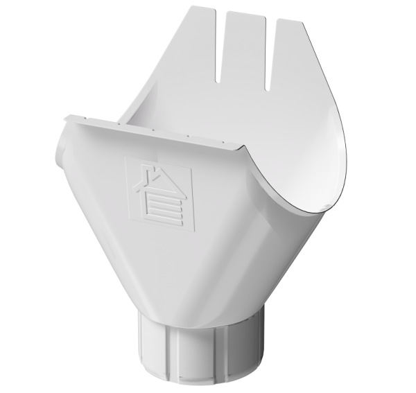 Воронка желоба D125 Döcke STAL PREMIUM Пломбир, (RAL 9010) купить в Кузнецке