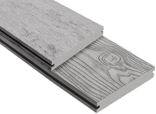 Террасная доска ДПК Outdoor 3D полнотелая STORM/OCEAN GREY серая микс купить в Кузнецке