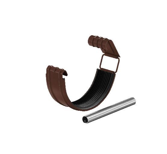 Водосток Aquasistem, система 150/100 - Соединитель желоба с резиновым уплотнителем RAL 8017 Коричневый купить в Кузнецке