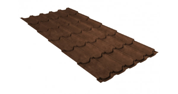 Металлочерепица квинта плюс GL 0,5 Safari Twincolor Brown купить в Кузнецке
