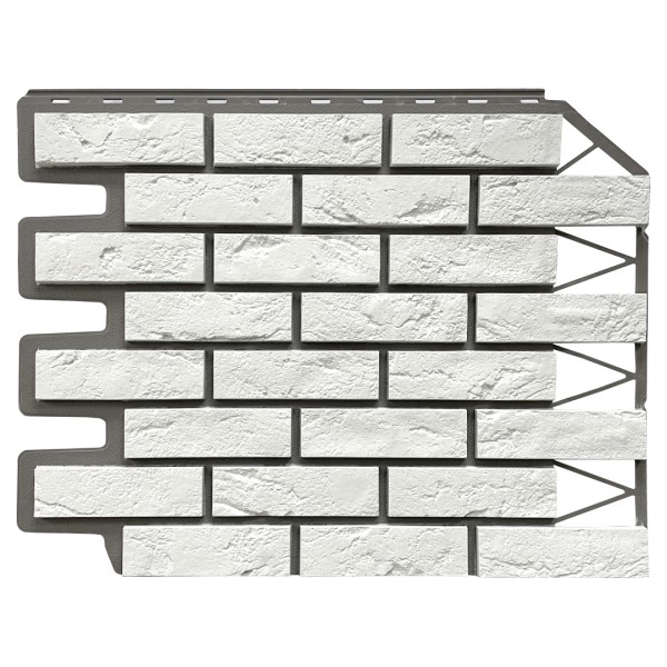 Фасадная панель FineBer, Кирпич Баварский, Белый купить в Кузнецке