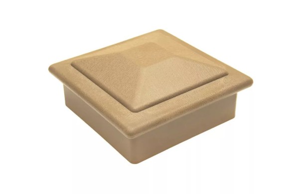 Крышка верхняя ПВХ для столба Deckart 125х125 Орех купить в Кузнецке