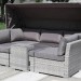 Диван-Трансформер AFINA плетеный из иск. ротанга AFM-320G Grey купить в Кузнецке
