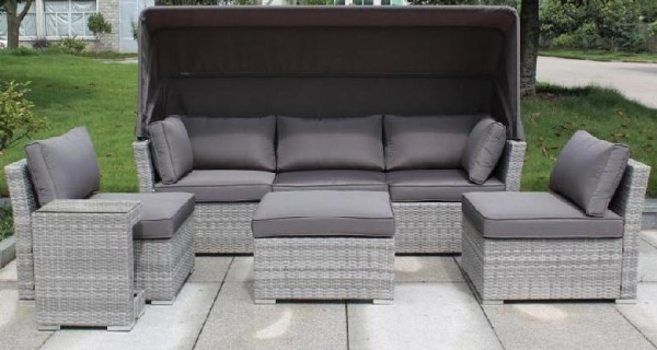 Диван-Трансформер AFINA плетеный из иск. ротанга AFM-320G Grey купить в Кузнецке