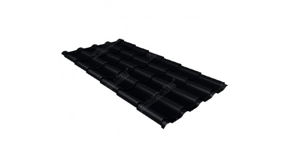 Металлочерепица камея 0,45 Drap RAL 9005 черный купить в Кузнецке