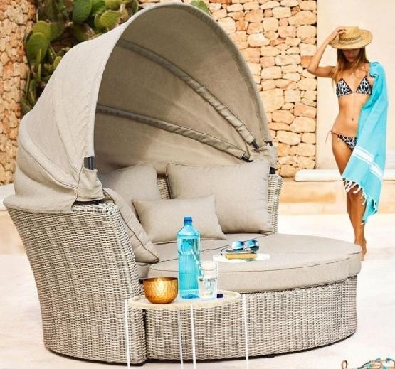 Диван-Трансформер AFINA плетеный из иск. ротанга AFM-325 Beige купить в Кузнецке