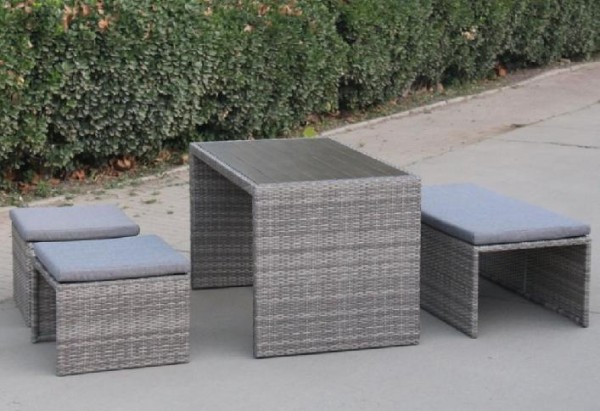 Диван-Трансформер AFINA плетеный из иск. ротанга S330G-W78 Grey купить в Кузнецке