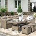 Комплект мебели AFINA плетеной из иск. ротанга AFM-307B Beige купить в Кузнецке