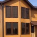 Фиброцементный сайдинг Latonit Красное дерево (RAL 8001/8008) купить в Кузнецке
