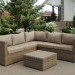 Комплект мебели AFINA плетеной из иск. ротанга YR825B Beige купить в Кузнецке
