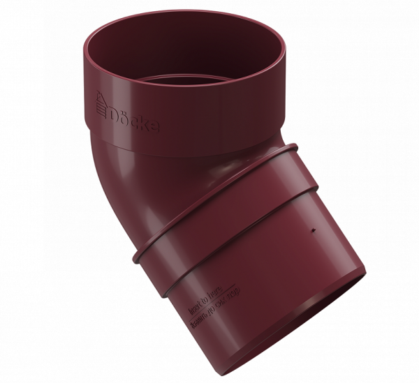 Колено 45˚ПВХ Docke STANDART красный купить в Кузнецке