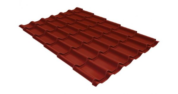 Металлочерепица классик 0,5 Satin RAL 3009 оксидно-красный купить в Кузнецке