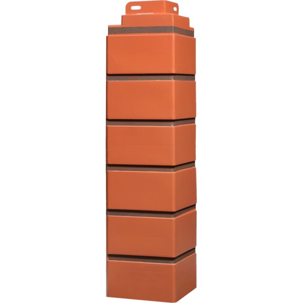 Угол Фасайдинг Серия  «Кирпич клинкерный» Керамический купить в Кузнецке