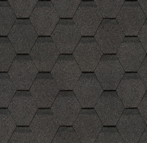 Гибкая черепица Docke, коллекция Шестигранник Серый купить в Кузнецке