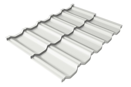 Металлочерепица модульная Квинта Uno Grand Line c 3D резом 0,5 Satin RAL 9003 сигнальный белый купить в Кузнецке