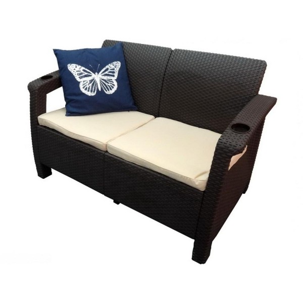 Двухместный диван Yalta Sofa Seаt венге купить в Кузнецке