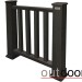 Ограждение из ДПК Outdoor Классик 3D STORM чёрный купить в Кузнецке
