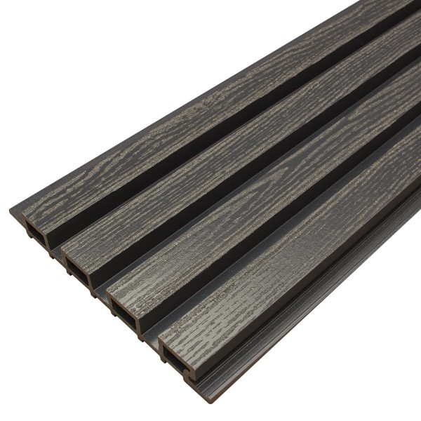 Фасадная доска из ДПК Faynag Wood Рейка Мокрый Асфальт купить в Кузнецке