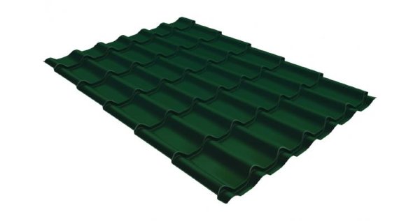 Металлочерепица классик 0,5 Satin RAL 6005 зеленый мох купить в Кузнецке