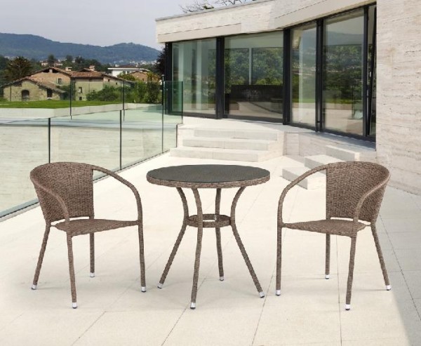 Комплект плетеной мебели AFINA из иск. ротанга T282ANT/Y137C-W56 Light Brown 2Pcs купить в Кузнецке