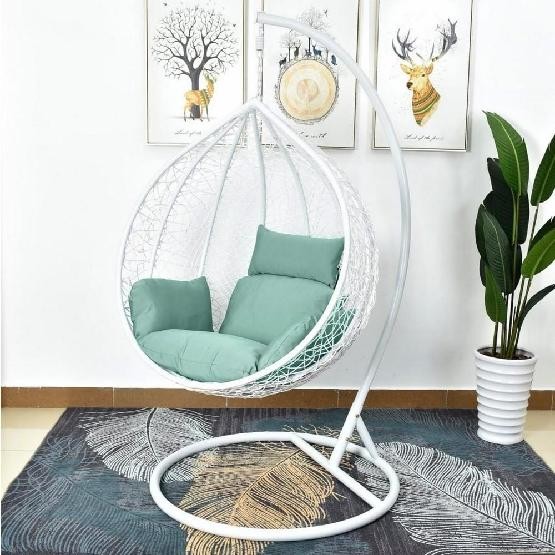Кресло Подвесное из искусственного ротанга AFM-168A-L White/Green купить в Кузнецке