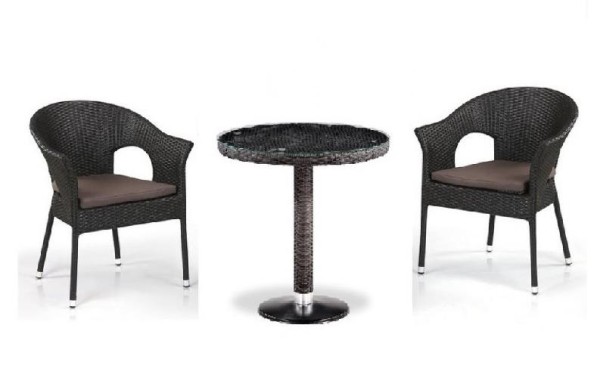 Комплект плетеной мебели AFINA из иск. ротанга T601/Y79A-W53 Brown 2Pcs купить в Кузнецке