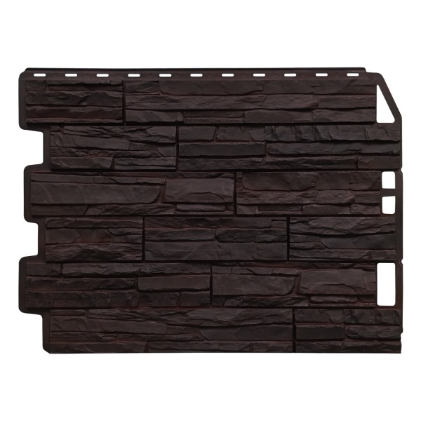 Фасадная панель FineBer, Скол - Тёмно коричневый купить в Кузнецке