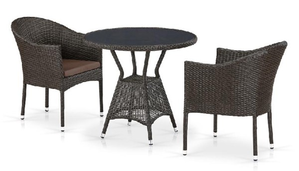 Комплект плетеной мебели AFINA из иск. ротанга T707ANS/Y350-W53 Brown 2Pcs купить в Кузнецке