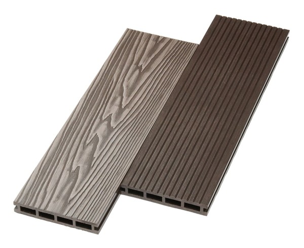 Террасная доска ДПК NanoWood двусторонняя New 3D тиснение + вельвет Венге купить в Кузнецке