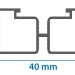 Лага алюминиевая KRONEX 40x15x3000 мм опорная Slim купить в Кузнецке