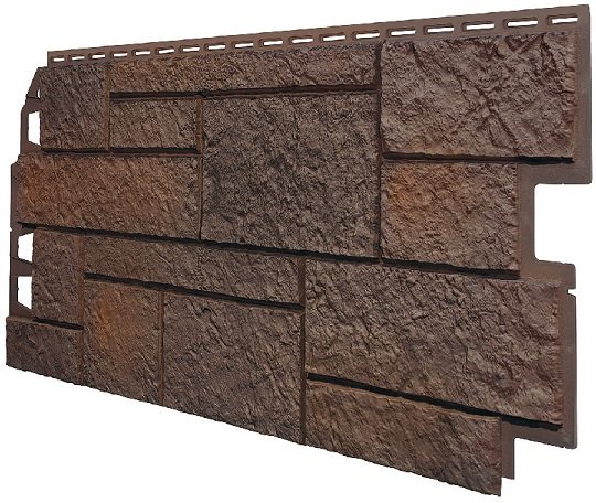 Фасадная панель VOX Sandstone (Сандстоун) темно коричневый купить в Кузнецке