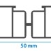 Лага алюминиевая KRONEX 50x25x3000 мм несущая купить в Кузнецке
