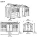 Сарай пластиковый LifeTime 15x8 DD купить в Кузнецке