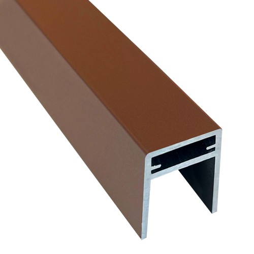 П-профиль Алюминиевый EasyDecking 35x25 Коричневый купить в Кузнецке