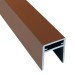 П-профиль Алюминиевый EasyDecking 35x25 Коричневый купить в Кузнецке
