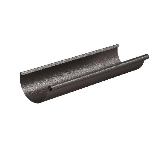 Водосток Aquasistem, Система 125/90 - Желоб водосточный 3 метра RR 32 Тёмно-коричневый matt купить в Кузнецке