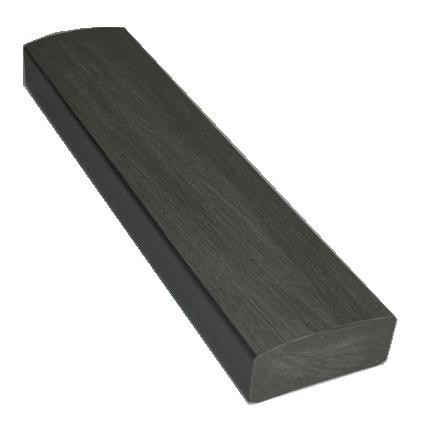 Лавочный брус Ecodecking Некст полнотелый брашированный 70х35 графит купить в Кузнецке