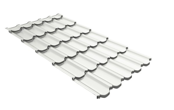 Металлочерепица квинта плюс с 3D резом 0,5 Satin RAL 9003 сигнальный белый купить в Кузнецке