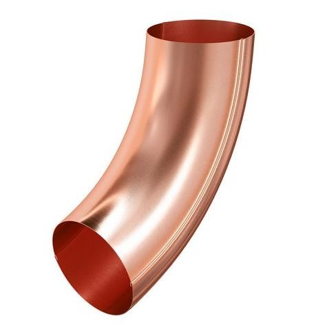 Водосток Aquasistem, система 125x90 - Колено трубы универсальное медное купить в Кузнецке