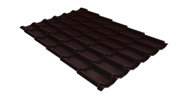Металлочерепица классик 0,5 Satin RAL 8017 шоколад купить в Кузнецке