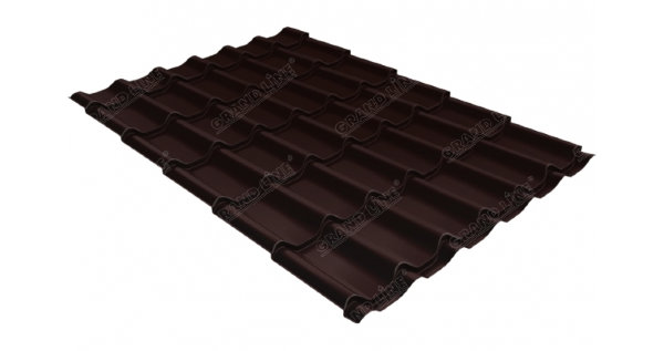 Металлочерепица классик GL 0,5 Quarzit RAL 8017 шоколад Metallic купить в Кузнецке