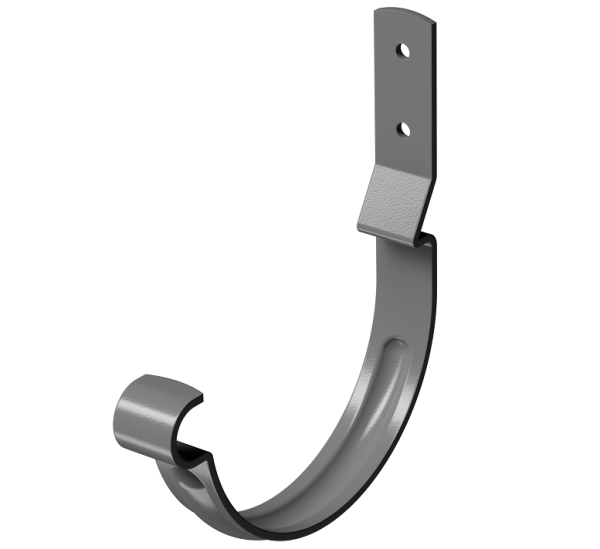 Карнизный крюк короткий (гнутый) D125 Döcke STAL PREMIUM Графит, (RAL 7024) купить в Кузнецке