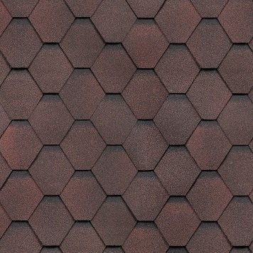 Гибкая черепица Shinglas, серия Классик, коллекция Кадриль – Гранат купить в Кузнецке