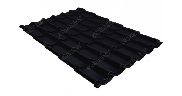 Металлочерепица классик 0,45 Drap RAL 9005 черный купить в Кузнецке
