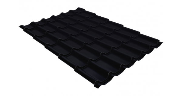 Металлочерепица классик GL 0,5 Quarzit lite RAL 9005 черный купить в Кузнецке